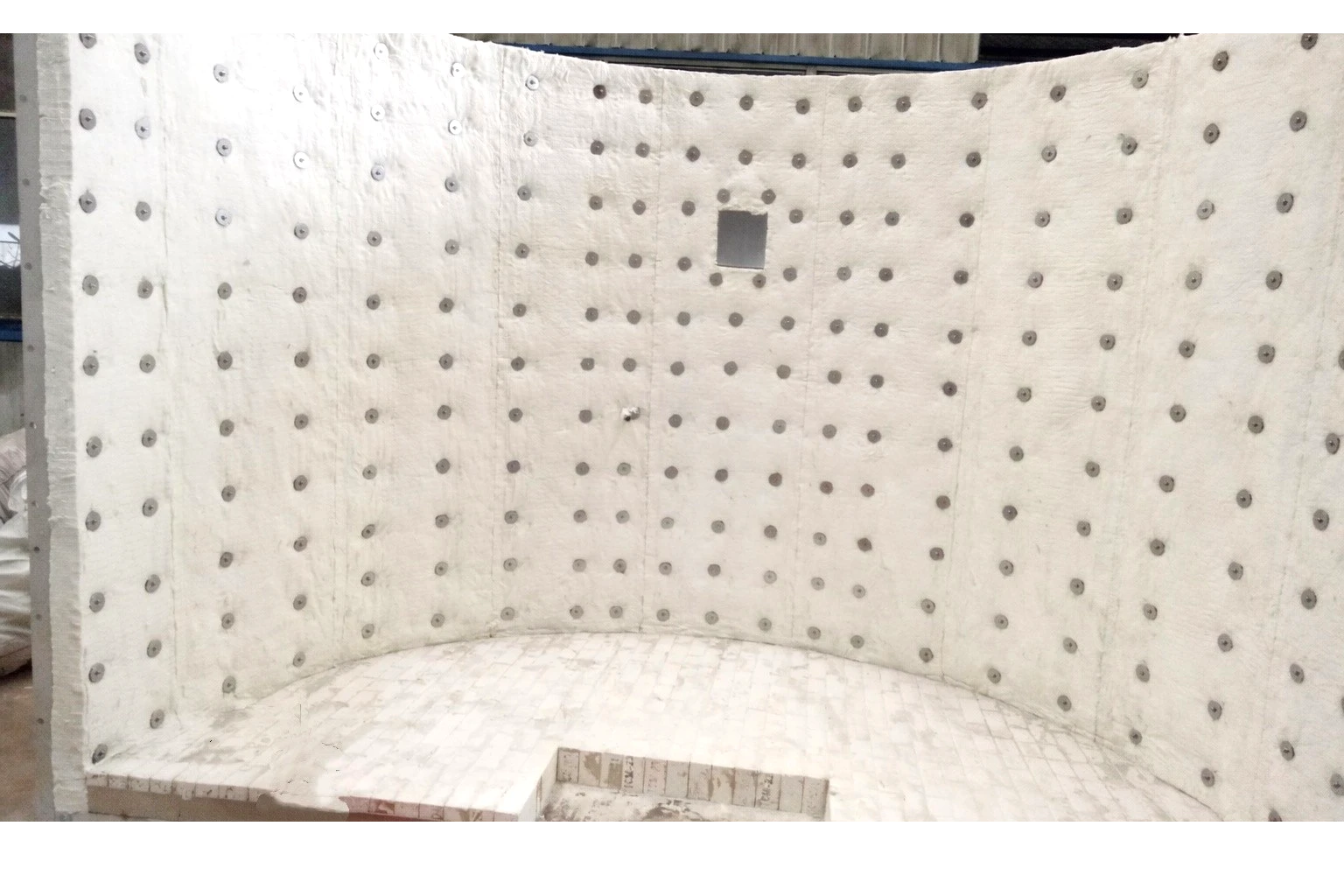 Ceramic fiber quality control - shot content and
               bulk density testing laboratory