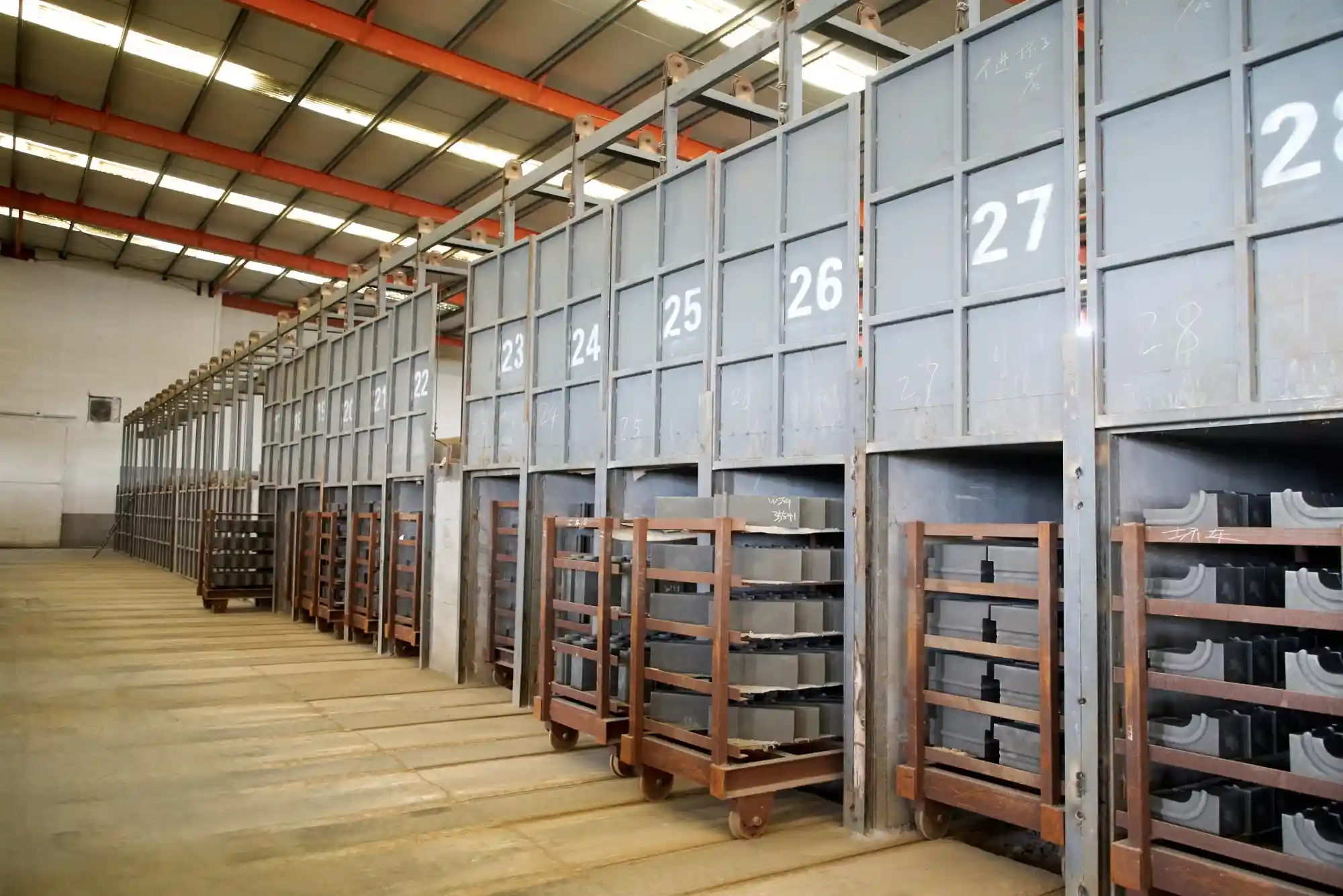 High-temperature controlled firing process for
               insulating firebrick - Zibo production base